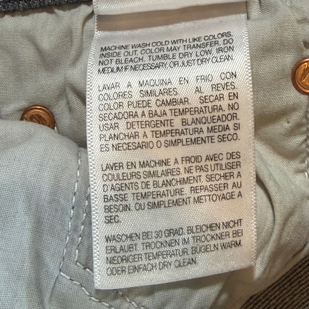 Mother The Insider Crop Step Fray Jeans Ace of Spades Grey Distressed 31 - Picture 10 of 12